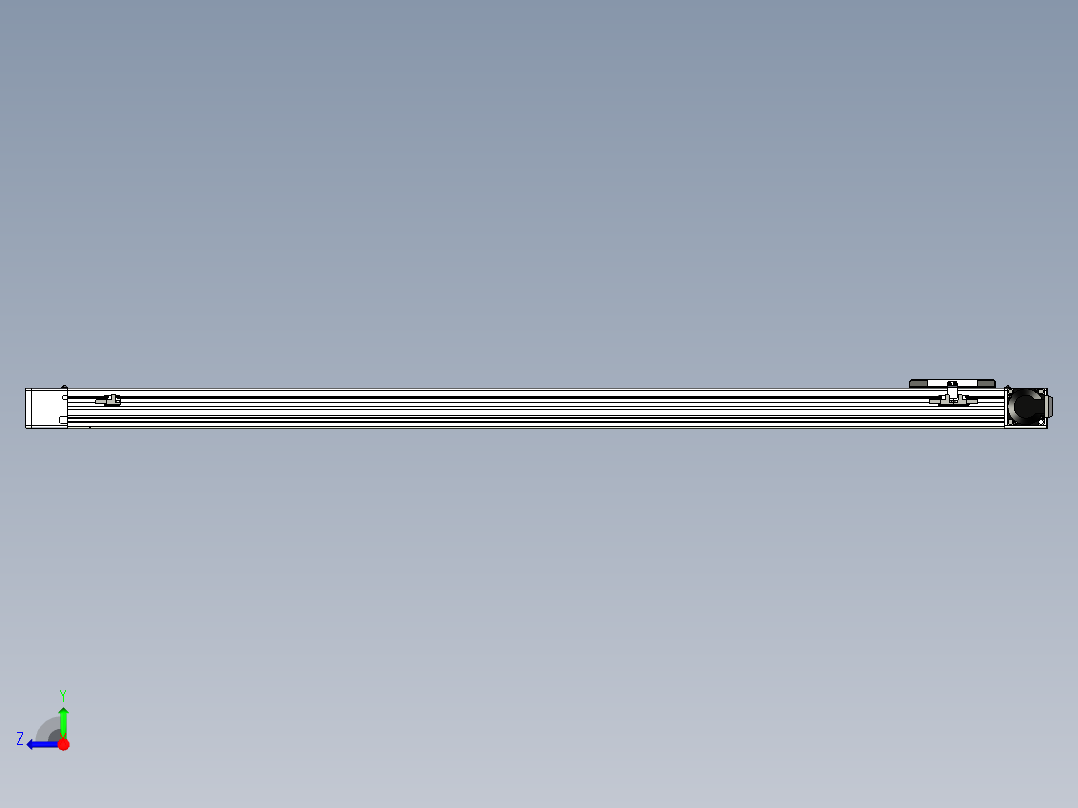 同步带滑台-欧规BC6-L120-S1350-R-P40-D3右视图