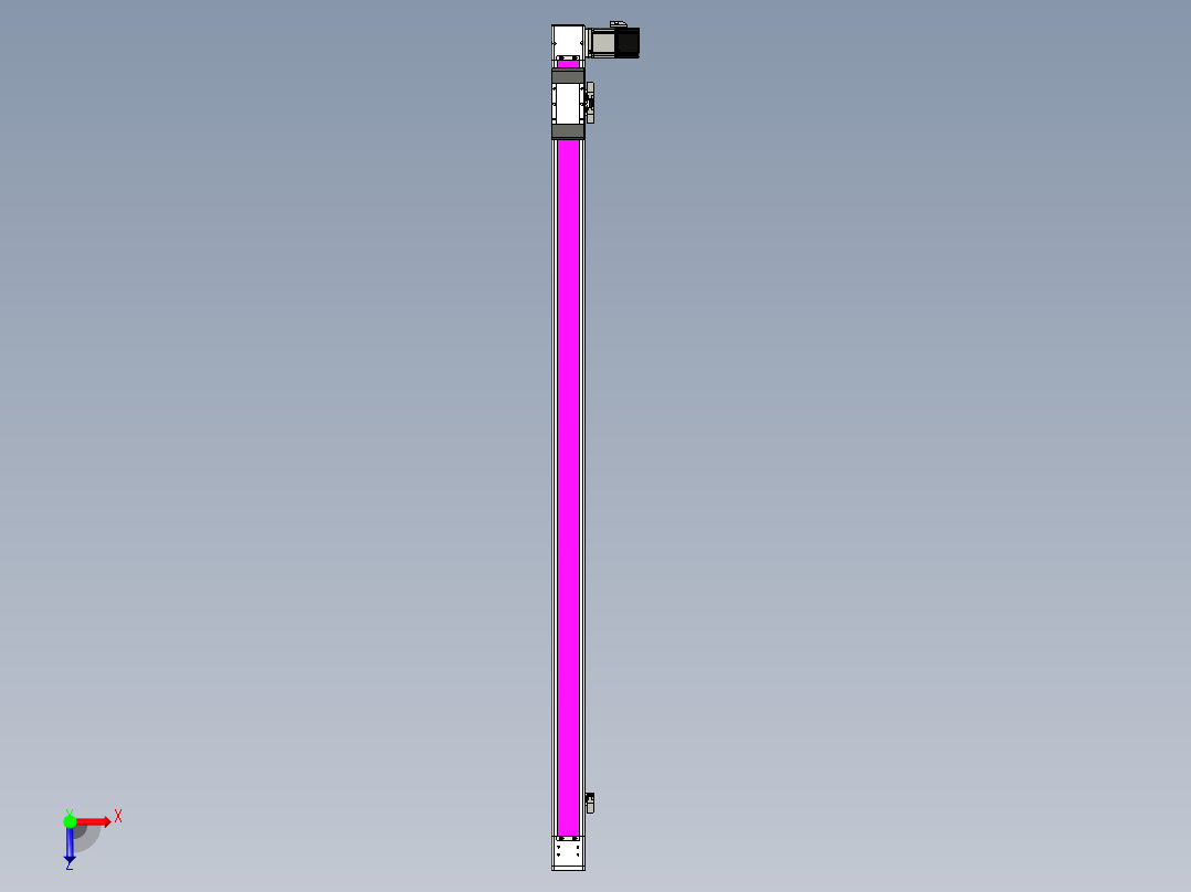 同步带滑台-欧规BC6-L120-S1350-R-P40-D3俯视图