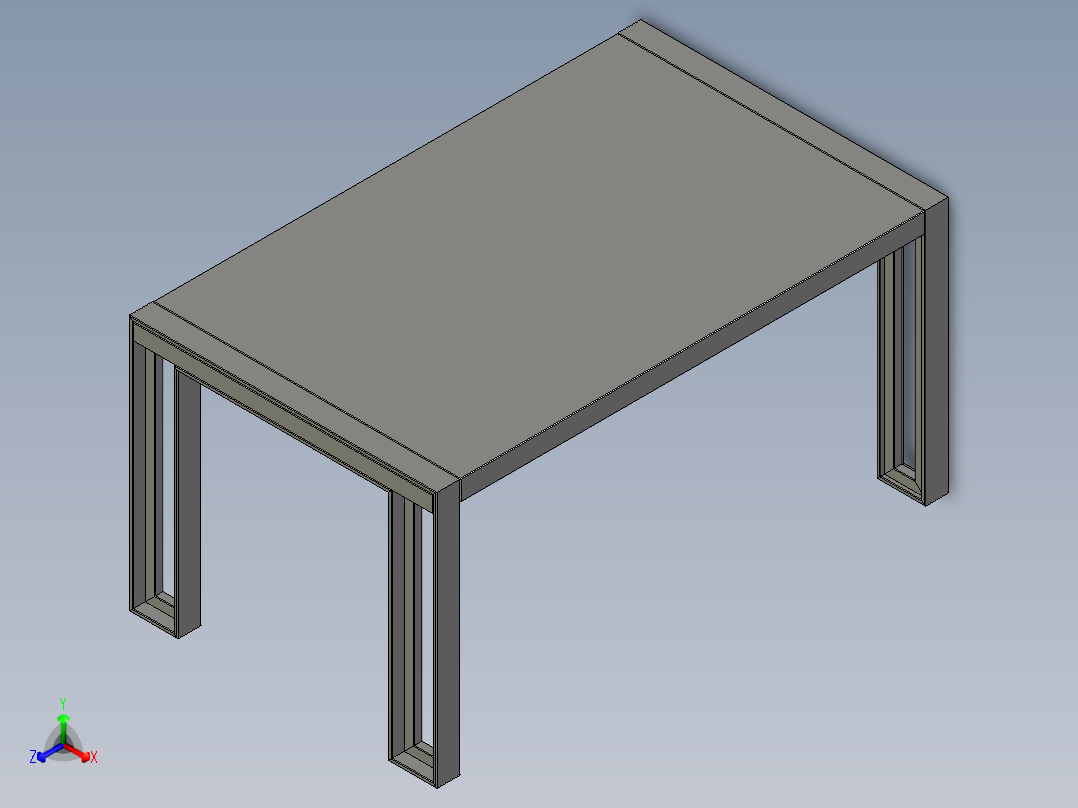 餐桌2正等轴测图