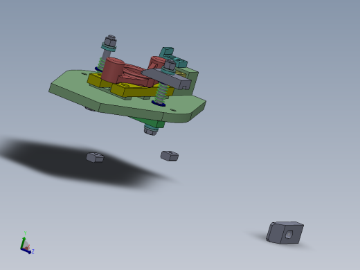 831008拨叉铣φ32外圆上端面三维SolidWorks图
