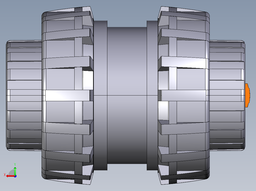 2VXEFC EasyFit双向球阀BSP螺纹母端后视图