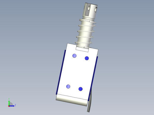 推拉电磁阀左视缩略图
