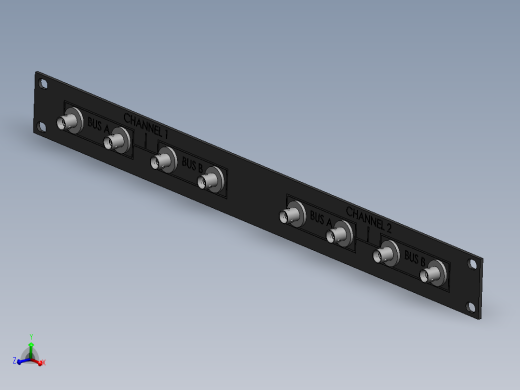 1553的1U机架面板