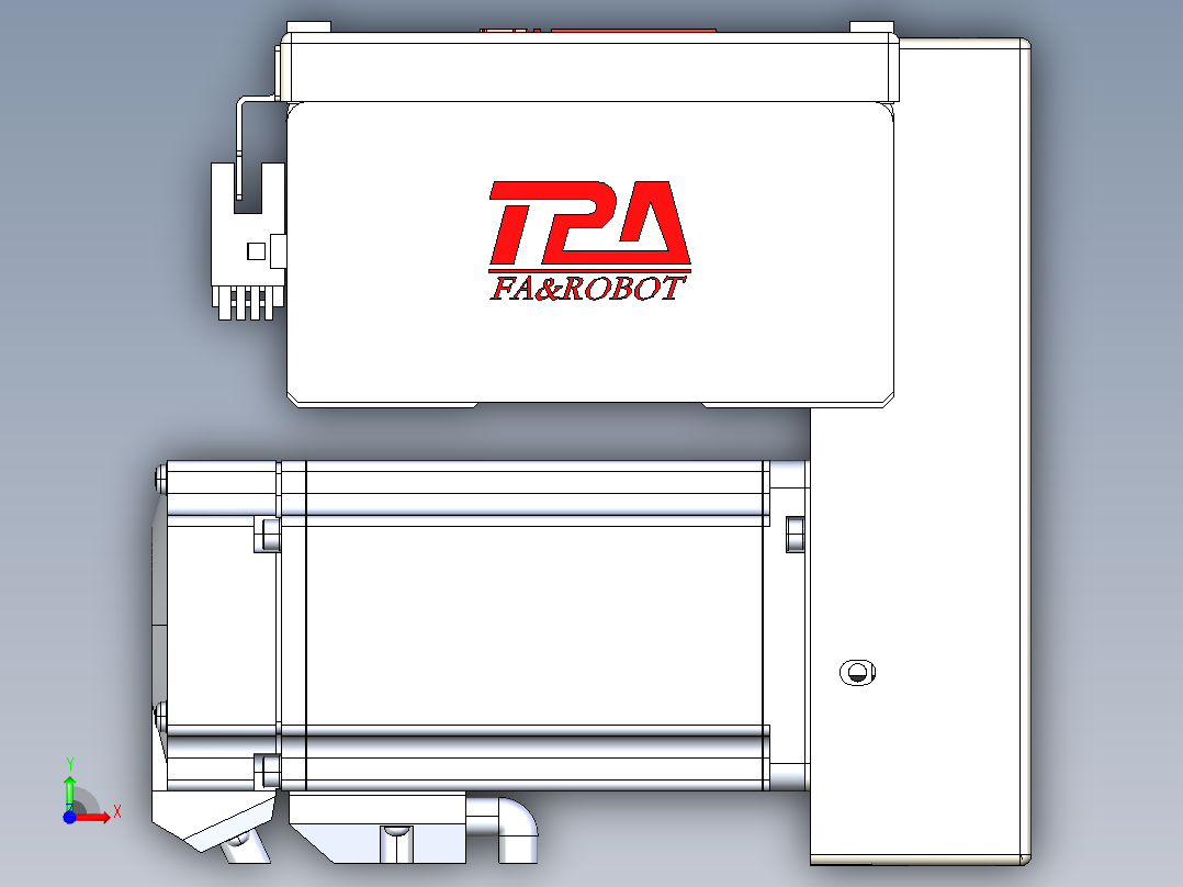 同步带全封闭直线模组TPA-HCB-110D-90-L650-LP-C-P40-N3前视图