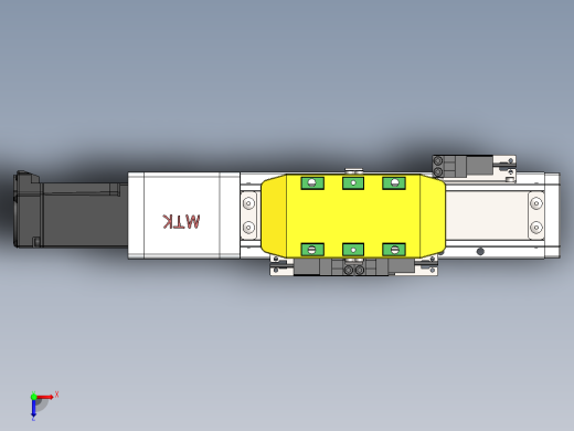 GTH内嵌丝杆全封闭GTH5-100W俯视缩略图