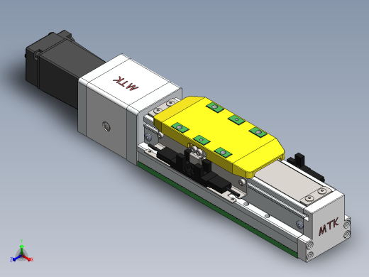 GTH内嵌丝杆全封闭GTH5-100W正等轴测缩略图