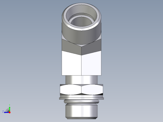 卡套式工业通用硬管接头EO_Adjustable_locknut_45_deg_elbow_VEE15LMOROMDCF右视缩略图