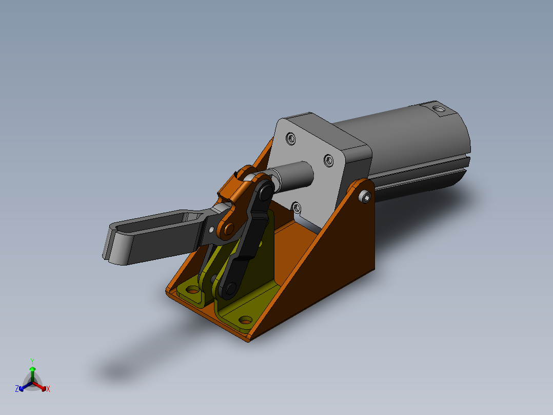 油缸正等轴测图