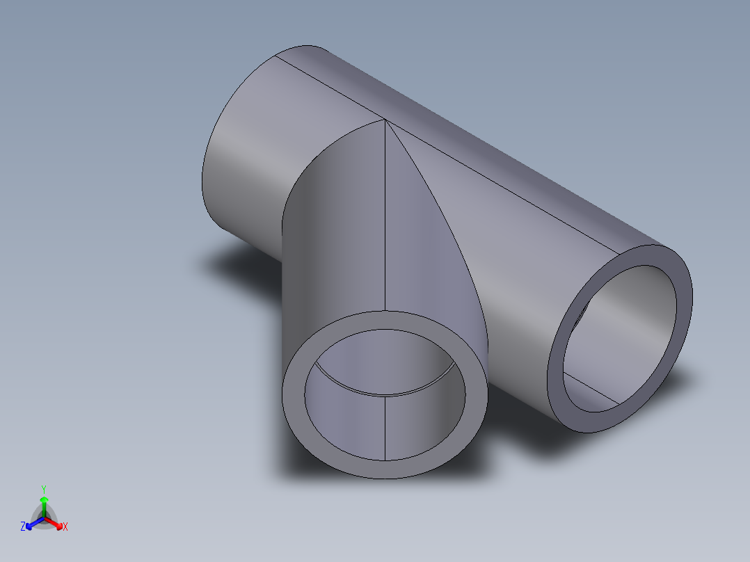7YIV 45通带溶剂焊接插座正等轴测图