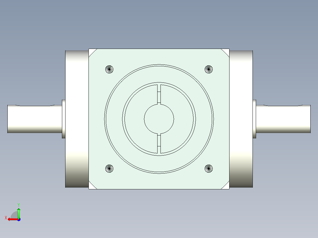 换向器PW90双轴 PLX90-L2 19-70-90-M6.stp后视图
