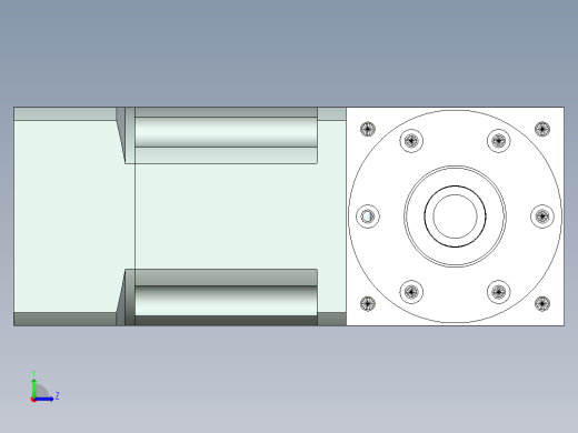 换向器PW90双轴 PLX90-L2 19-70-90-M6.stp左视缩略图
