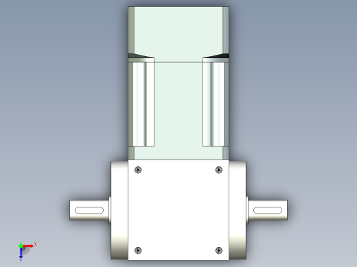 换向器PW90双轴 PLX90-L2 19-70-90-M6.stp俯视缩略图