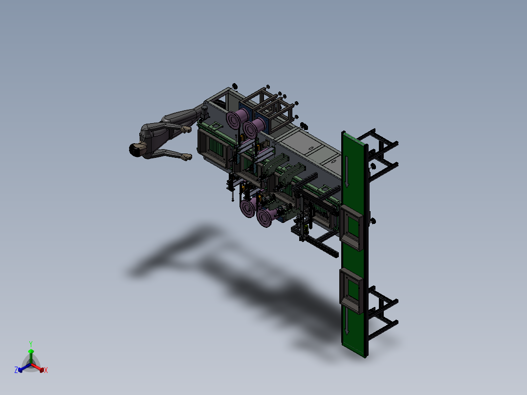 全自动装螺母拉铆螺母在线铆接螺母设备正等轴测图