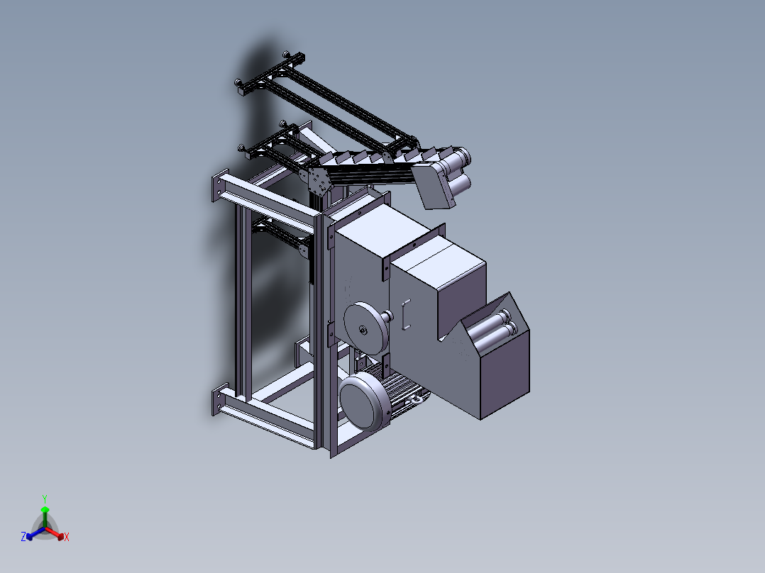 粉碎机三维(1)(1)正等轴测图