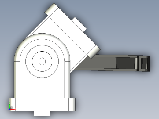 型材-BR 40X40 PIVOT JOINT WITH LEVER KJN532235L 前视缩略图