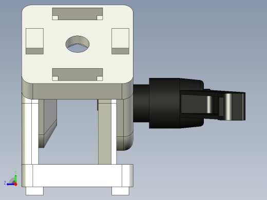 型材-BR 40X40 PIVOT JOINT WITH LEVER KJN532235L 右视缩略图