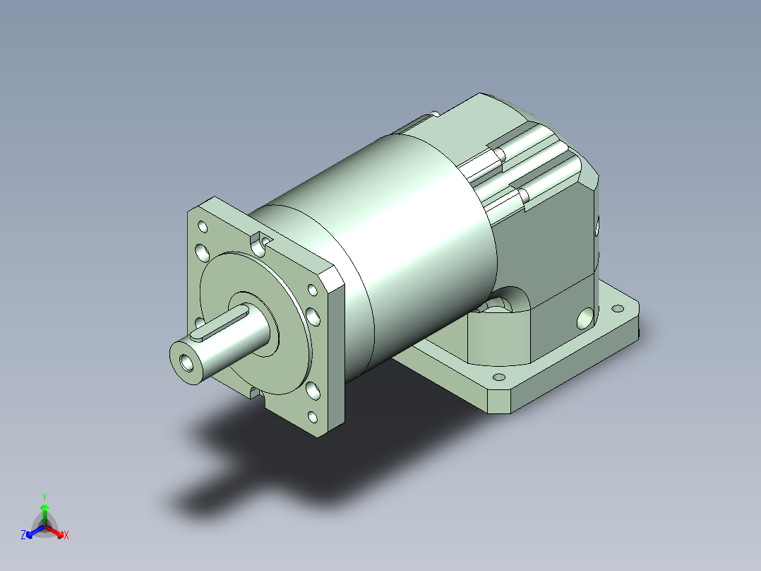 直齿ZPLF160-L3 35-114.3-200-M12.stp主视图