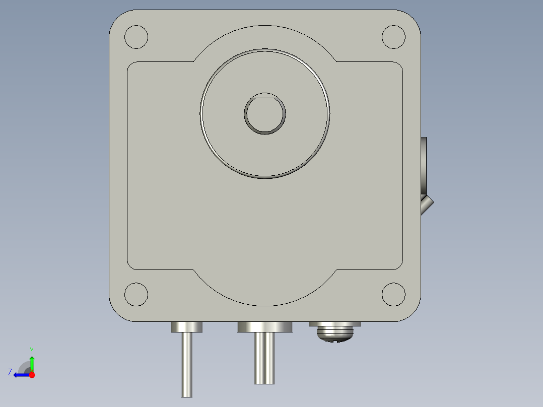 M61X6HV4L+MX6G3H微型齿轮调速马达右视图