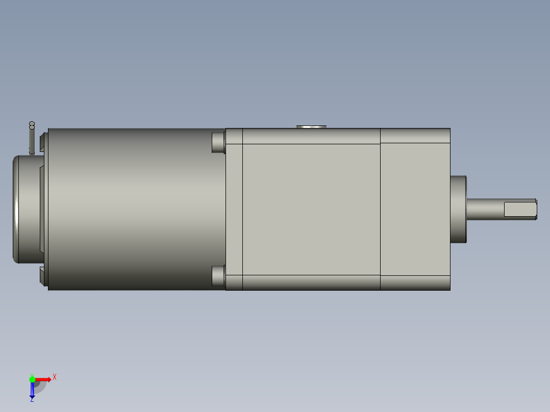 M61X6HV4L+MX6G3H微型齿轮调速马达俯视图