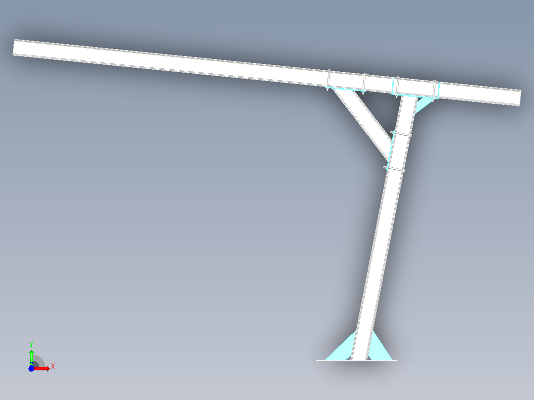 A0002570-车库结构钢架前视图