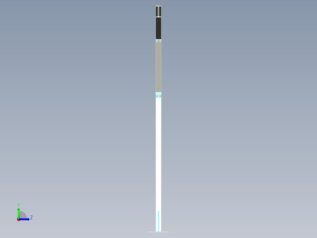 A0002570-车库结构钢架左视图