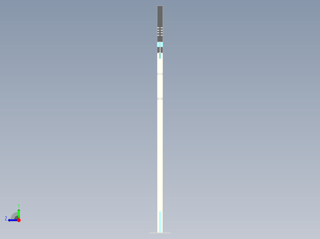 A0002570-车库结构钢架右视图