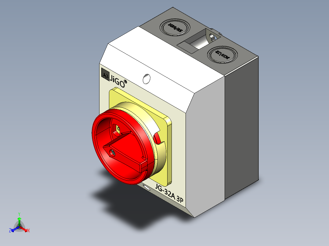 隔离开关正等轴测图