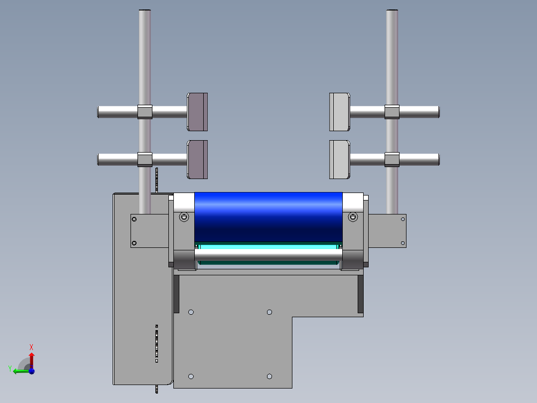 套袋机传送带左视图