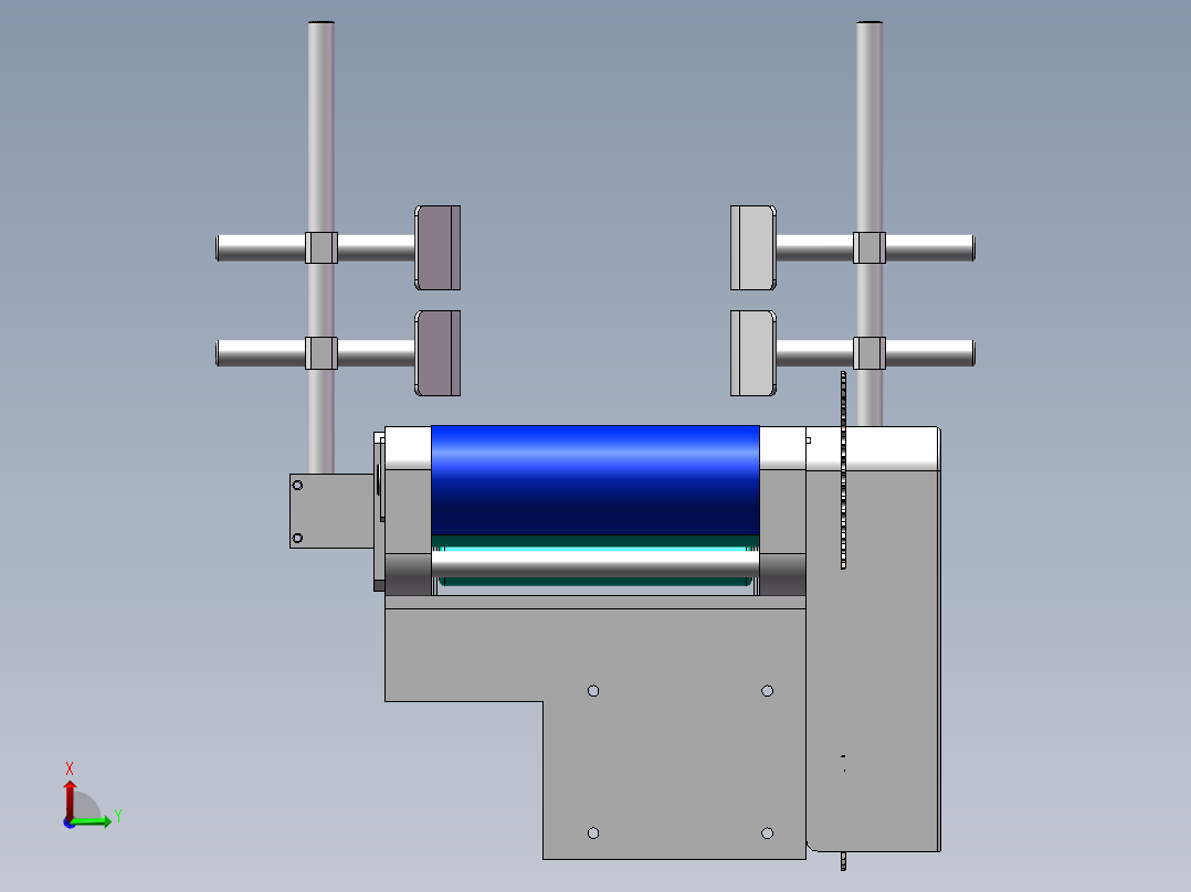 套袋机传送带右视图