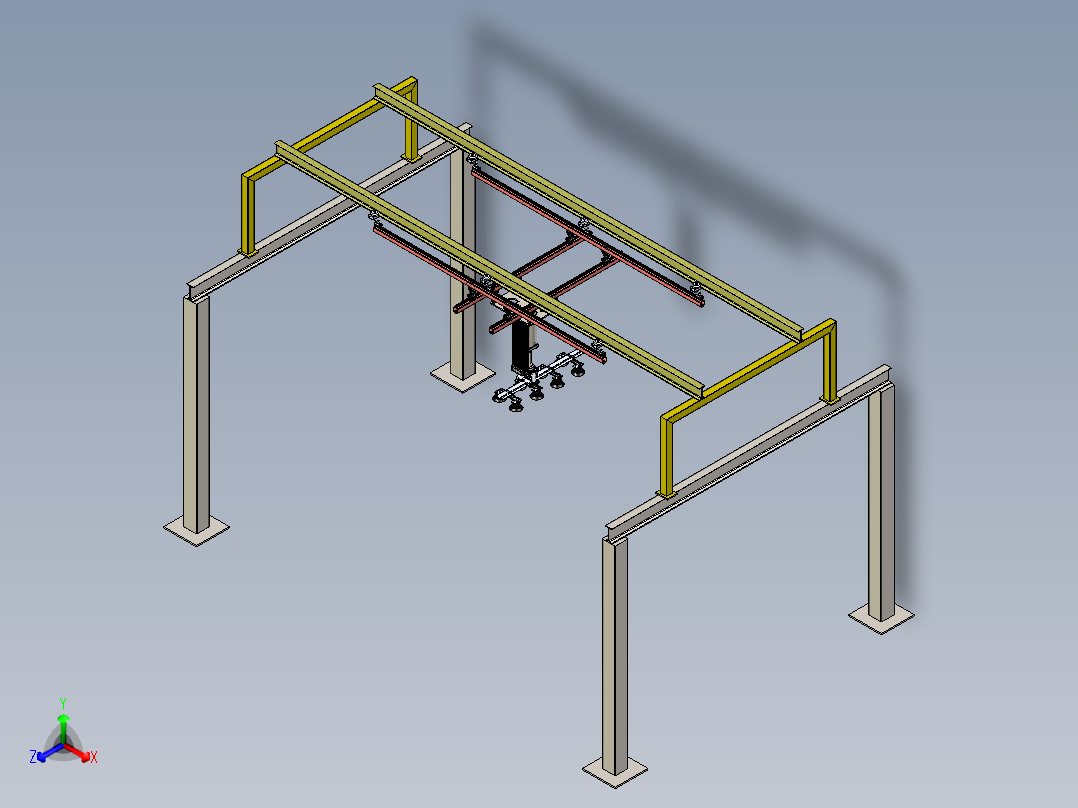 桁架式吸盘取料机械手机构