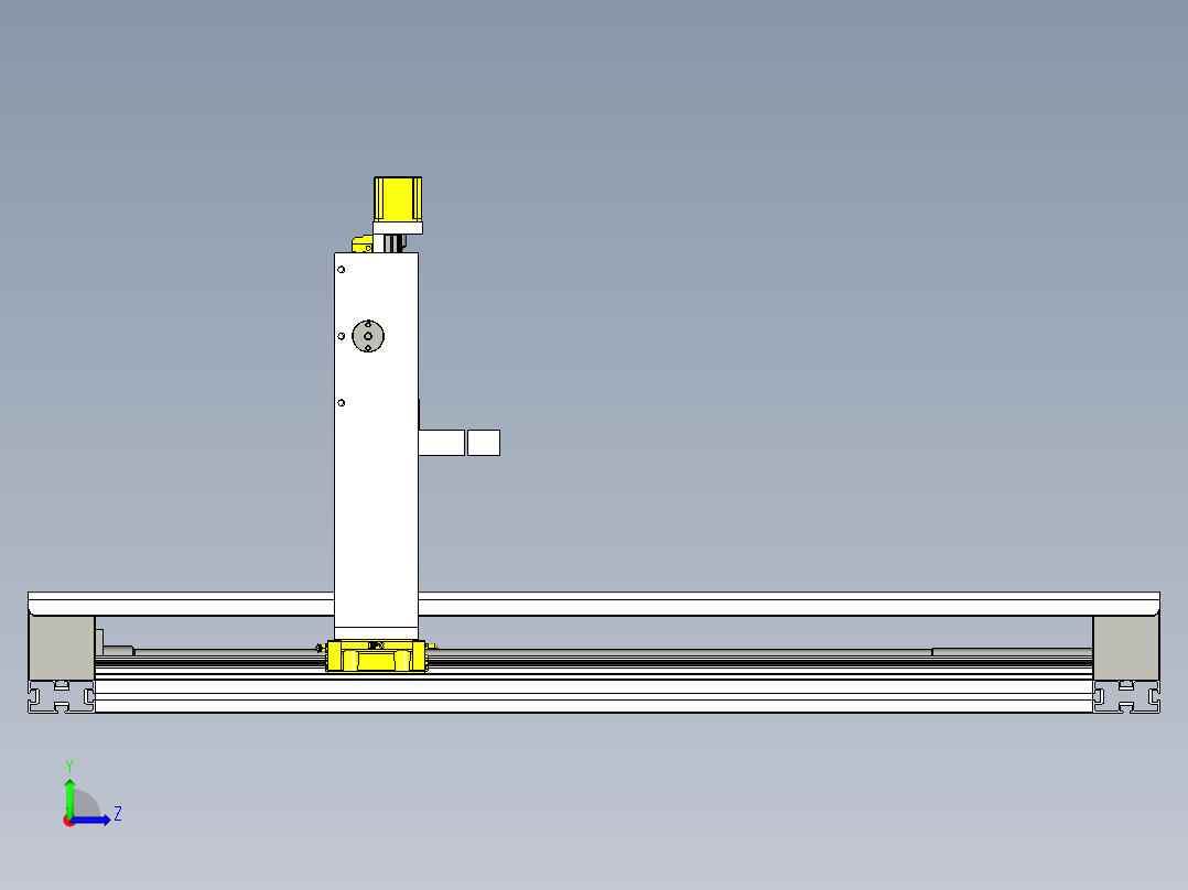 A2004534-数控铣床左视图