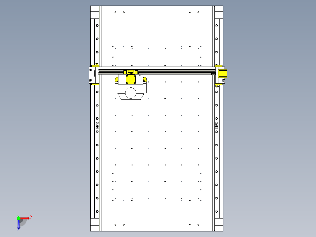 A2004534-数控铣床俯视图