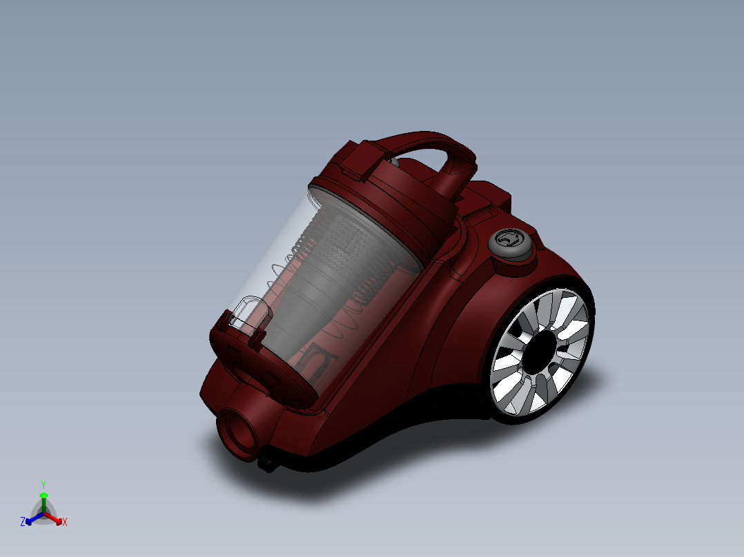 吸尘器(15)正等轴测图