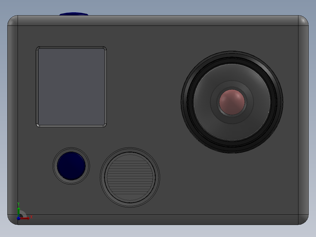 相机、摄像头(23)前视图