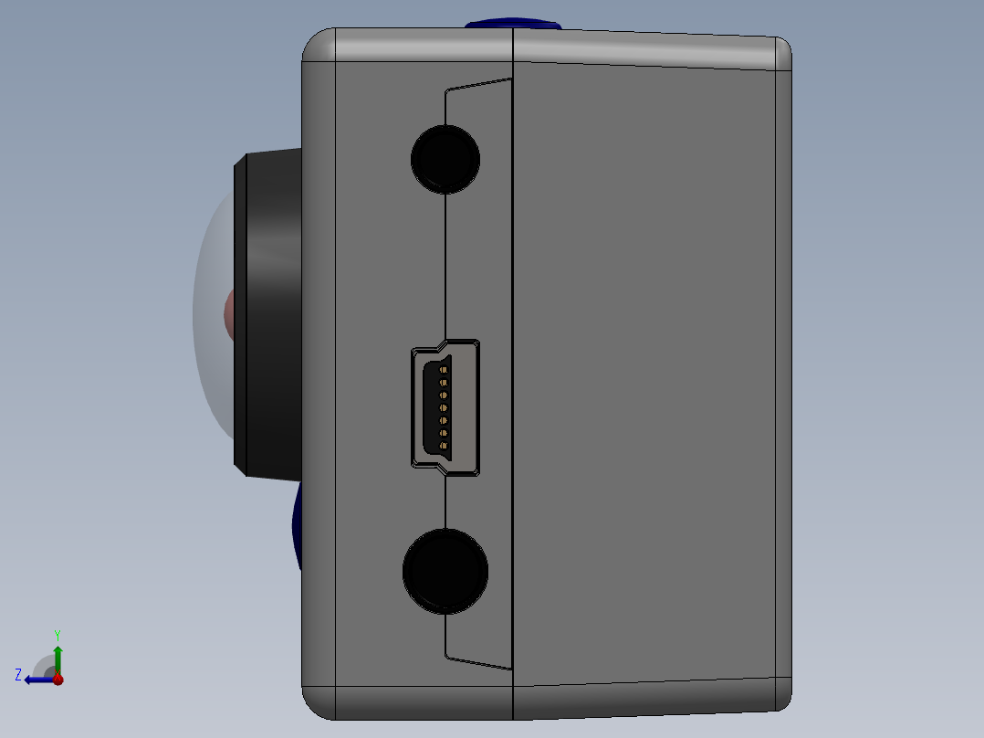 相机、摄像头(23)右视图