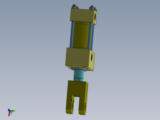 A0002802-拉杆液压缸 (DANIELI) ( 精整区尾部剪切机) 40x28x45 毫米