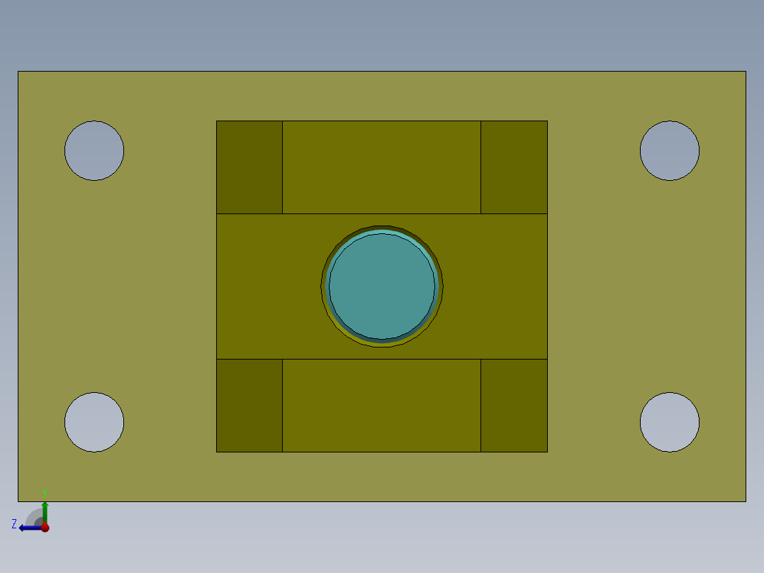 A0002802-拉杆液压缸 (DANIELI) ( 精整区尾部剪切机) 40x28x45 毫米右视图