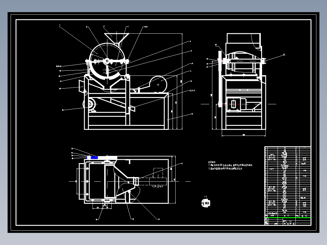 刮板式花生去壳机结构设计含10张CAD图