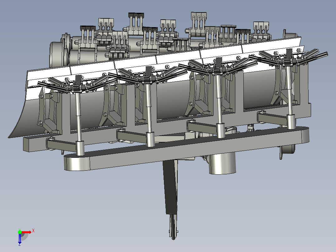 市政除雪的便携式除雪机械俯视图