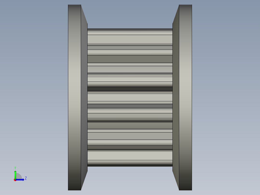 LE-T5-A轻载传动一般同步带轮AW12T5100-A-H635左视图