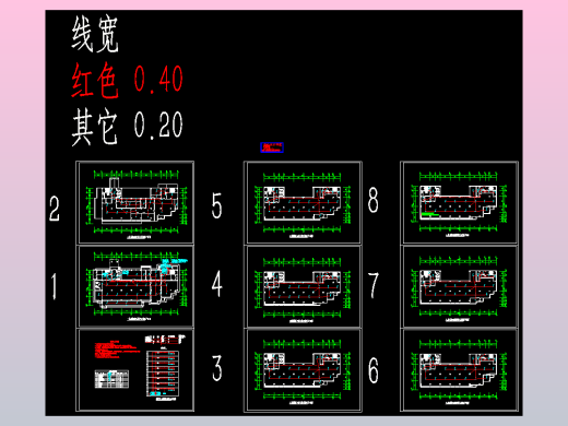 八层消防自动报警及联动平面图