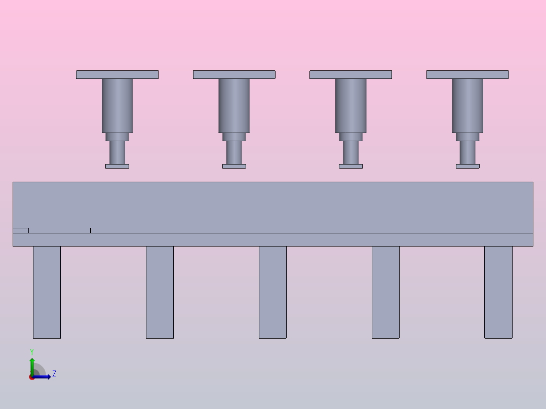 快卷门压合工艺系统左视图