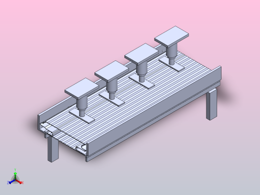 快卷门压合工艺系统正等轴测缩略图