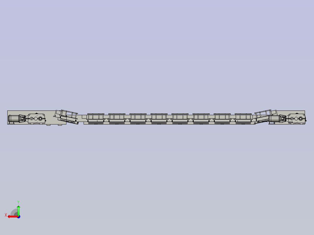 SGZ-800 1050刮板输送机设计+SolidWorks三维模型左视图