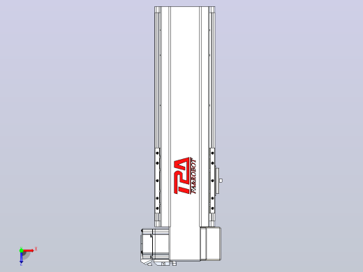 皮带直线轴半封闭可选导轨TPA-HNB-120D-110-L200-RP-Y-P40-N3俯视缩略图