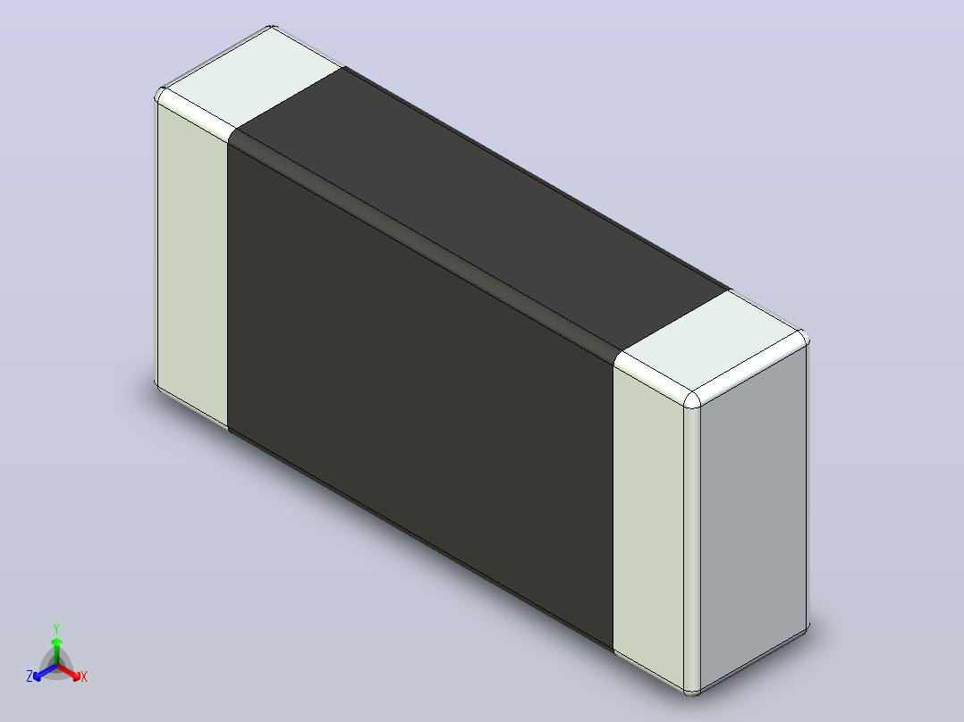 87x 片式电阻器封装 （SMD）RESC3115X70N正等轴测图