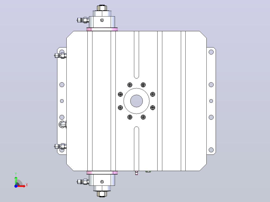 HCT-600-600X600方台分度盘前视图