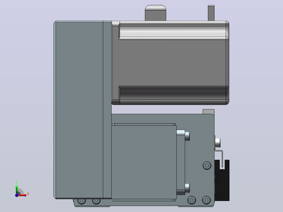 BDHB14M同步带模组[BDHB14M-L40-300-L-M20-C4-0001]前视图