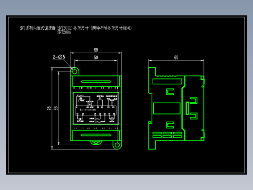 精研SNT系列内置式调速器CAD