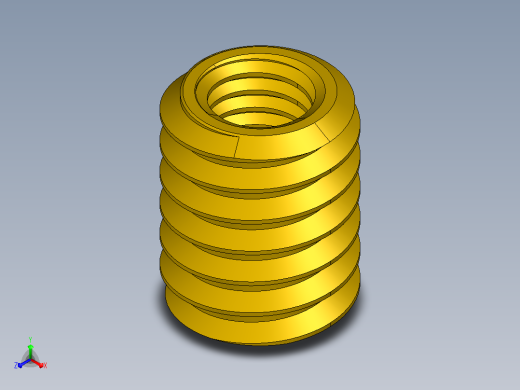 SolidWorks配置的塑料零件攻丝-三插入嵌件。可用作库零件